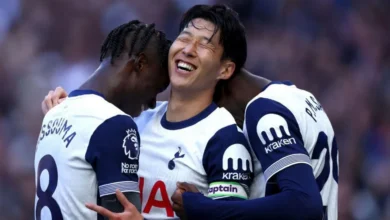 Son Heung-min scored twice as Spurs fought back to beat West Ham on Saturday