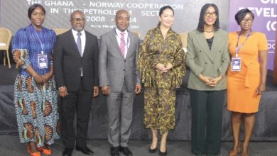 Ingrid Mollestad (3rd from right), the Norwegian Ambassador to Ghana