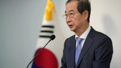 South Korean Prime Minister Han Duck-soo speaks in Seoul, South Korea, on December 8, 2024