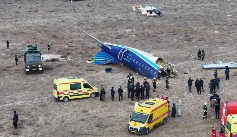 The Embraer 190 caught fire and split apart as it landed