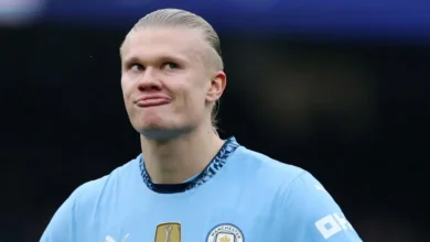 Manchester City striker Erling Haaland has now missed two of his 17 penalties taken in the Premier League