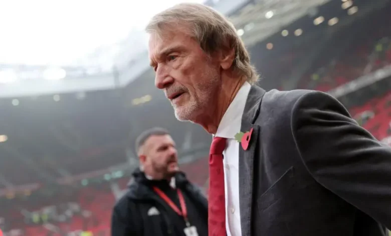 Sir Jim Ratcliffe, Manchester United's co-owner, owns 28.94% of the club